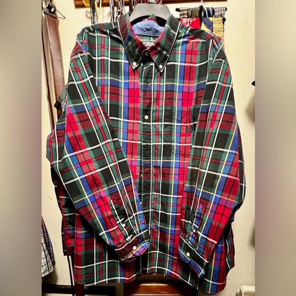 Chaps Other - Chaps easy care men’s button down shirt sz. 3xl. Plaid design very nice shirt!